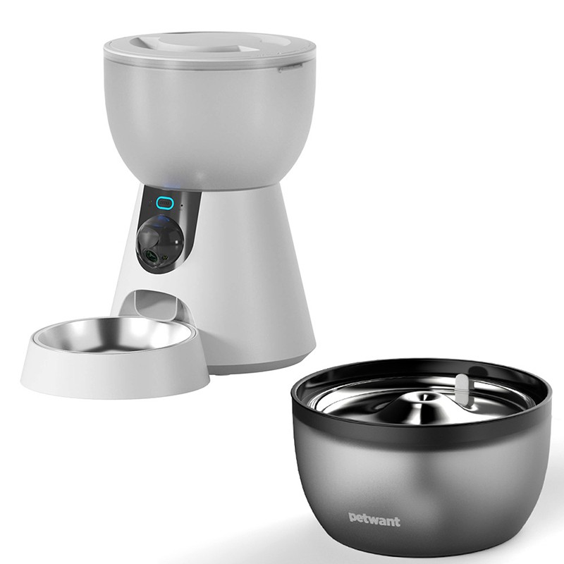 Camera Version Feeder+3L Water Fountian Combo 